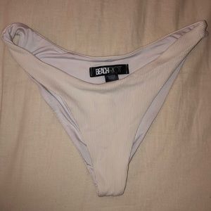 White beach riot bikini bottom